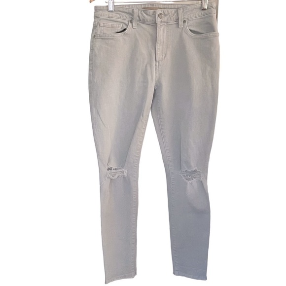 JOE’S JEANS WOMENS  SIZE 29W DISTRESSED  FRAYED HEM GREY - Picture 5 of 8